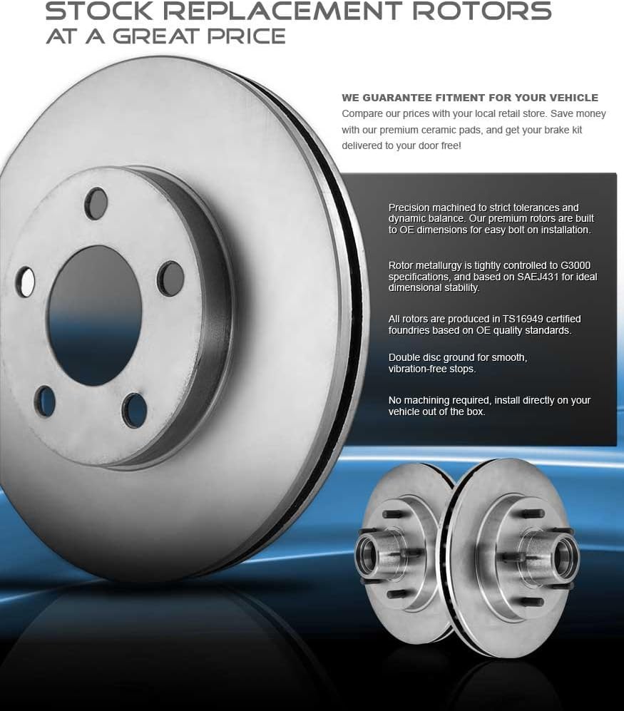 Brake Rotors + Ceramic Pads + Hardware N58758