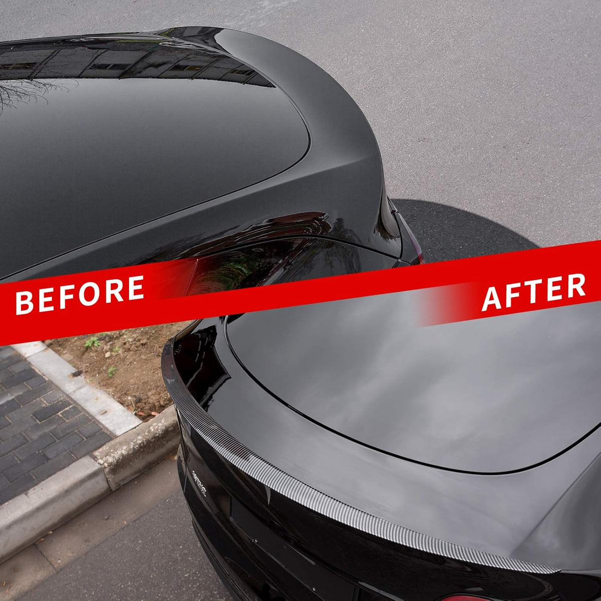 Glossy Carbon Fiber Spoiler Pack of 2 E1643