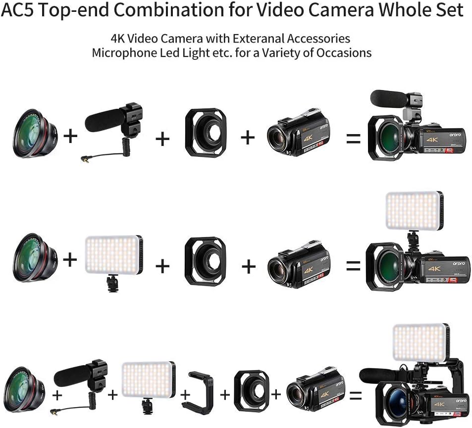 4K Video Camera Camcorder with 12x Optical Zoom Z546628