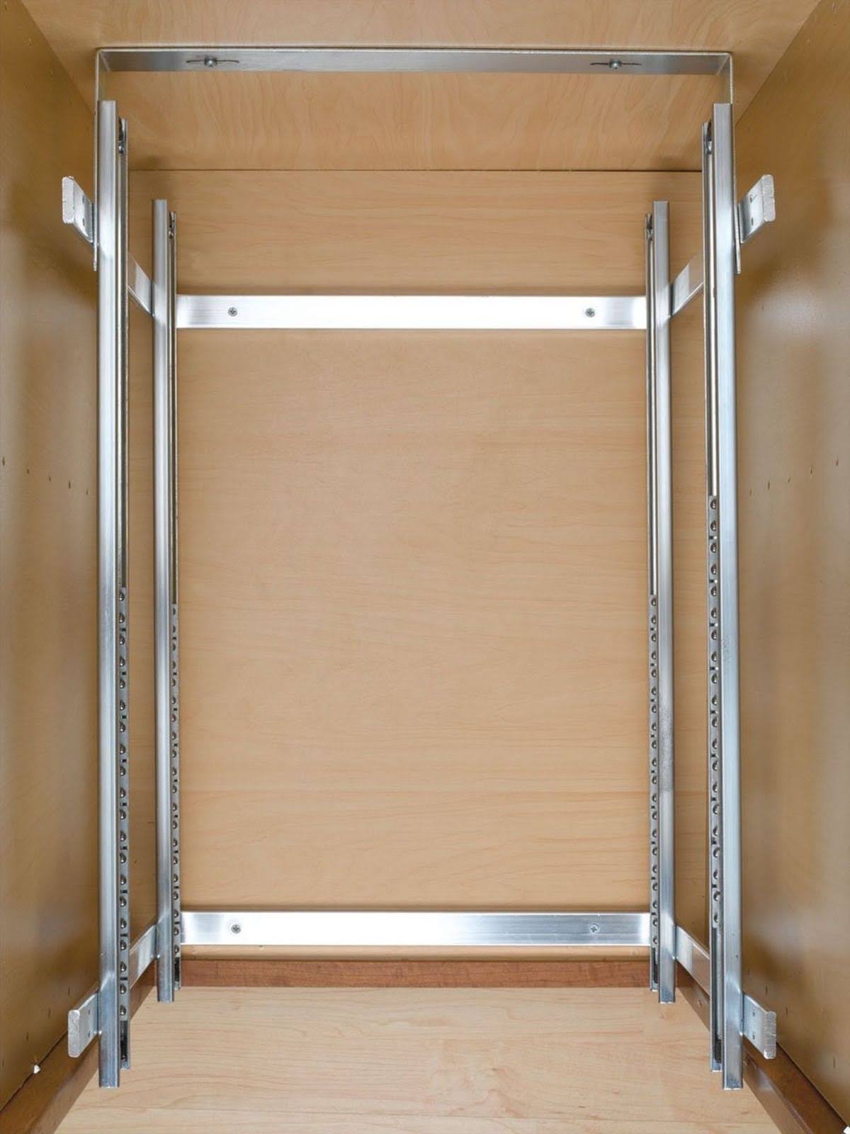 21 in. Chrome 2-Tier Wire Pull-Out Basket W2025