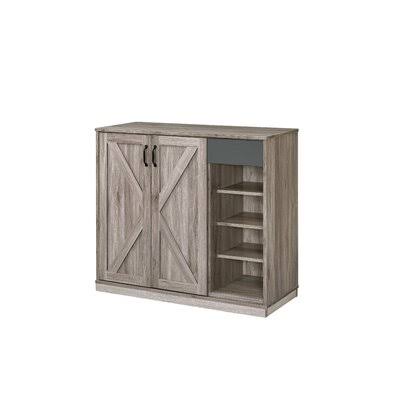 Rustic Gray Oak Cabinet U5059