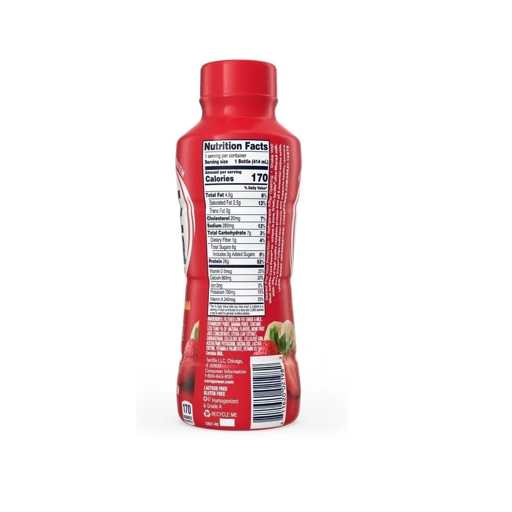Strawberry Banana Protein Shake, 14 Fluid Ounce (Pack of 10) F43139