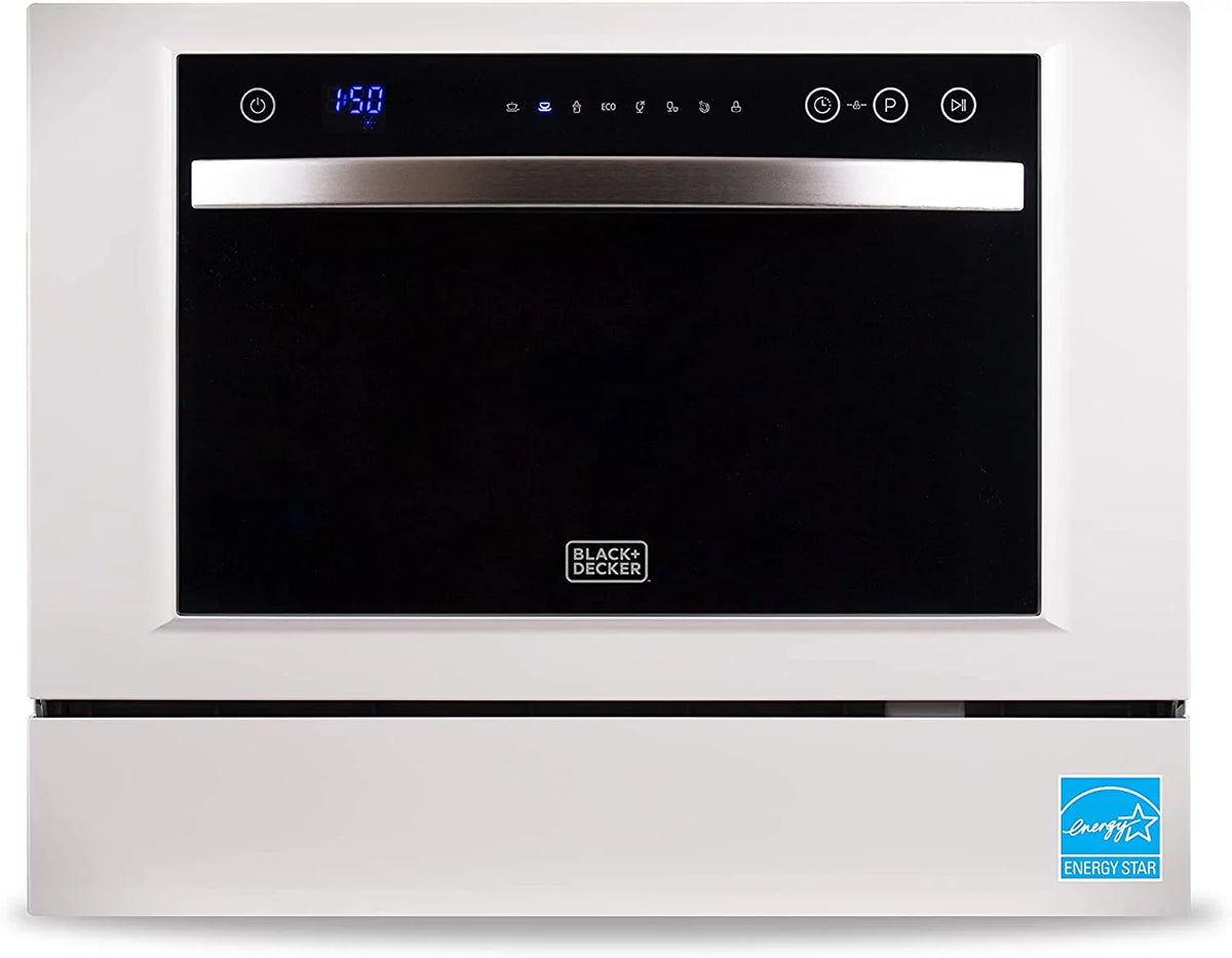 Compact Countertop Dishwasher, 6 Place Settings, White J275