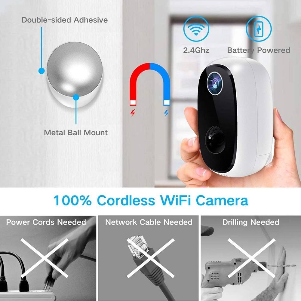 4MP Outdoor WiFi Bullet Security Camera V72335
