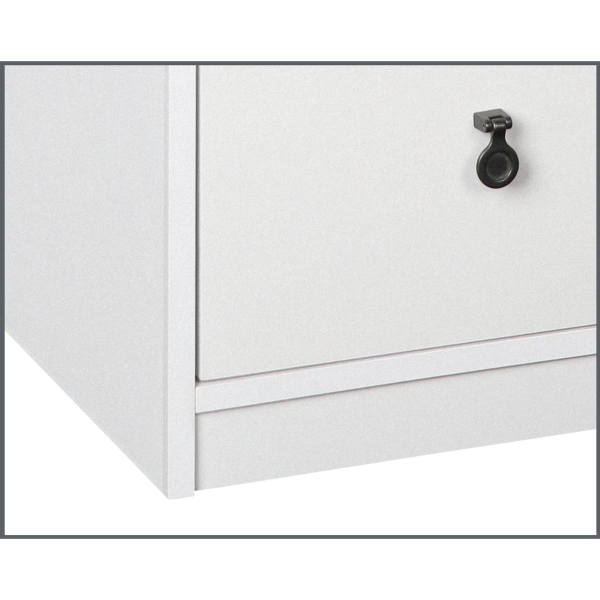 White Gray Oak 3 Drawer Filing Cabinet M16757
