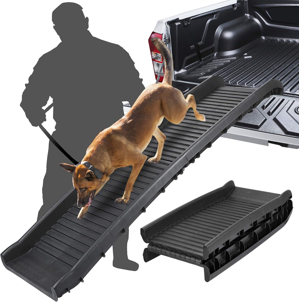 62 Inches Folding Pet Ramp Pack of 2 T70582