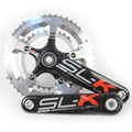 Silver Carbon Road Bike Crankset 50/34 10 Speed 175mm Y2287