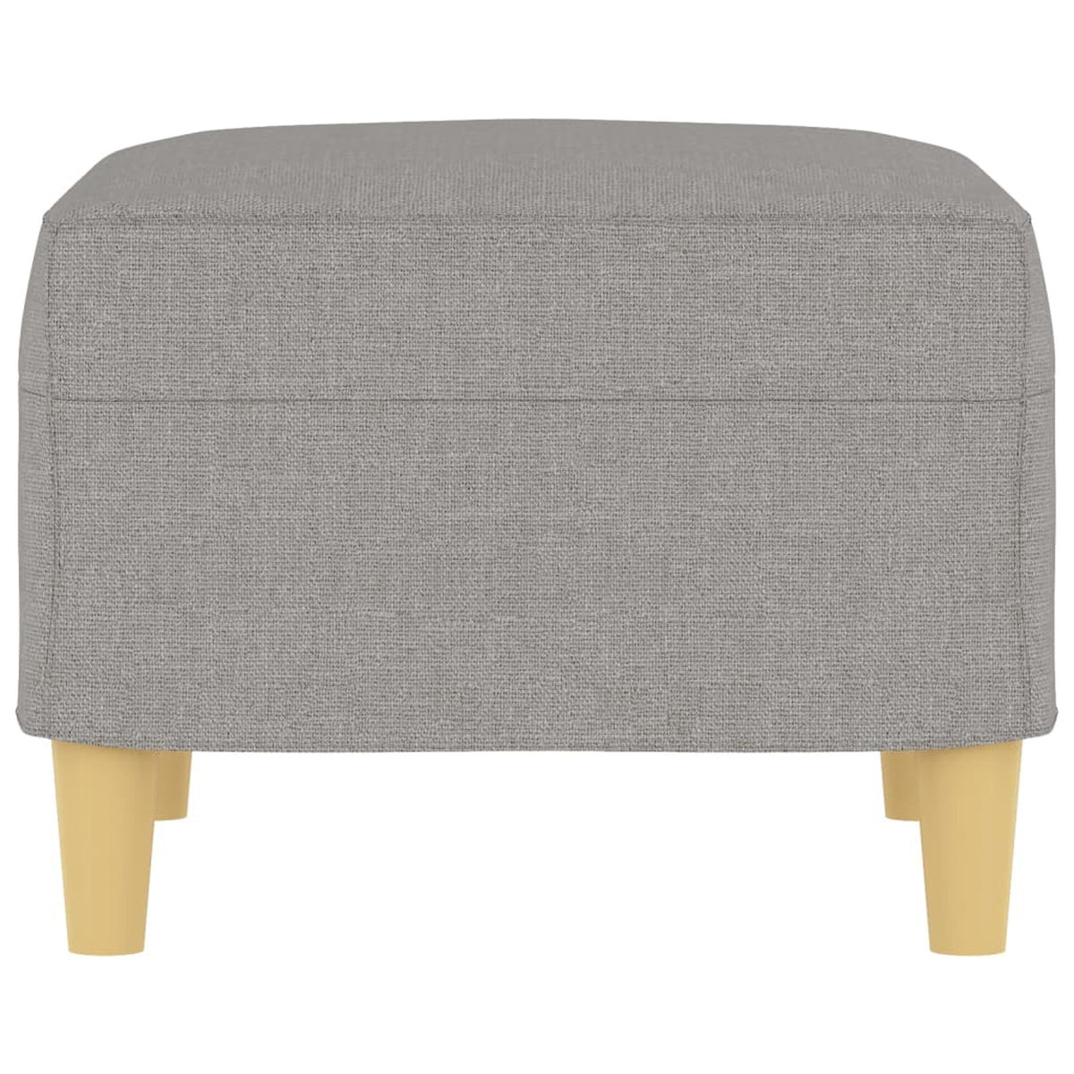 Fabric Padded Ottoman with Wood Legs Stool P1334
