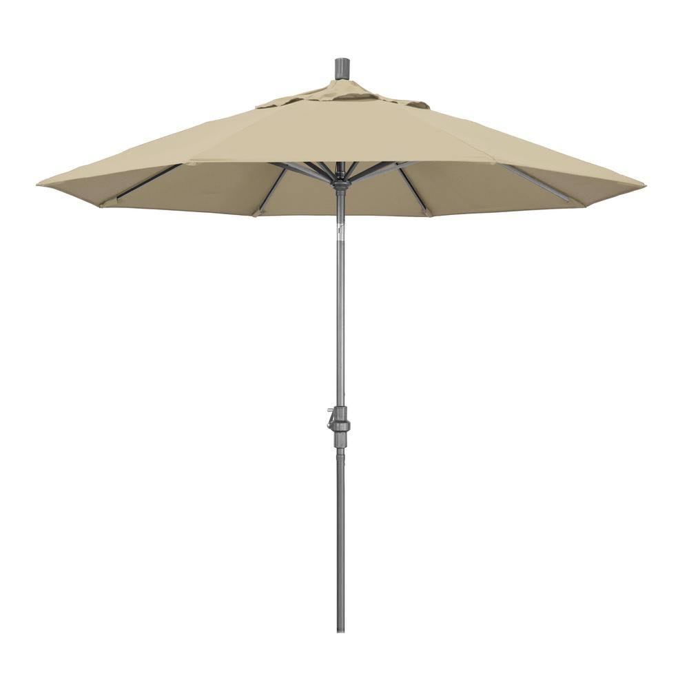Beige Hammertone Gray Market Umbrella Z2246
