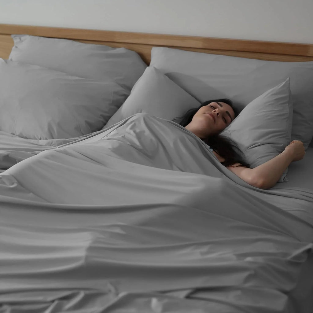 Flat Sheet, Cooling Bedding, Machine Washable, Cool Gray, King/Cal King Z399