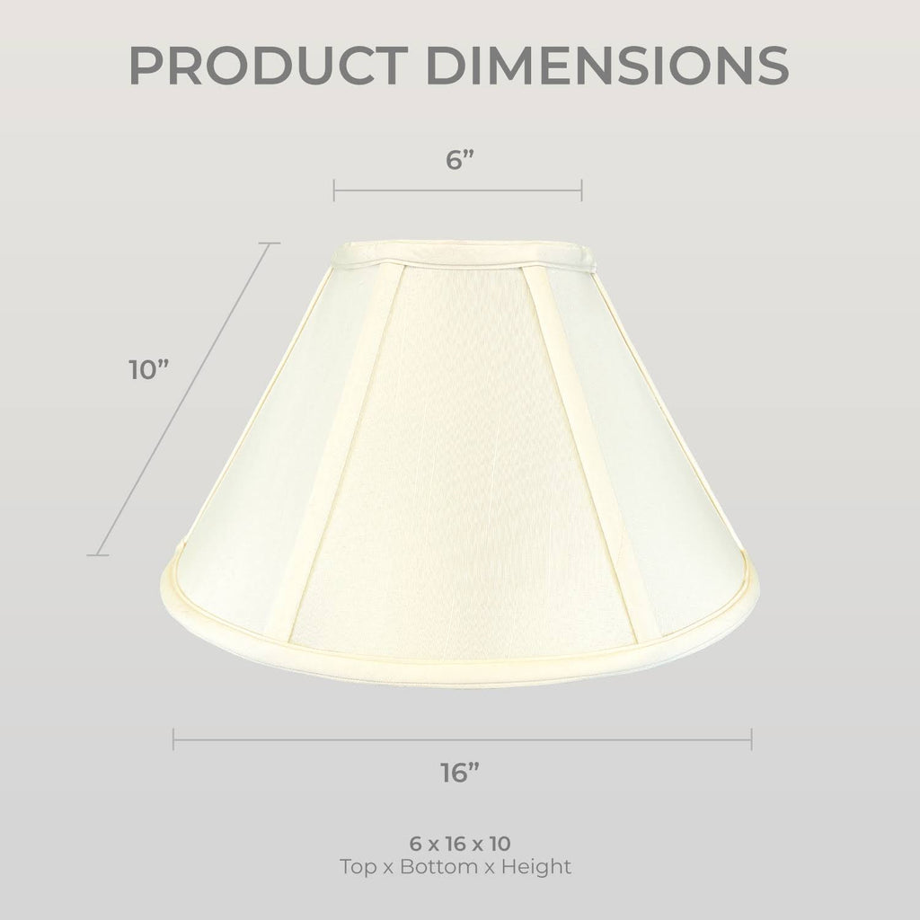 Eggshell 6x16x10 Lamp Shade Set of 2 J5134