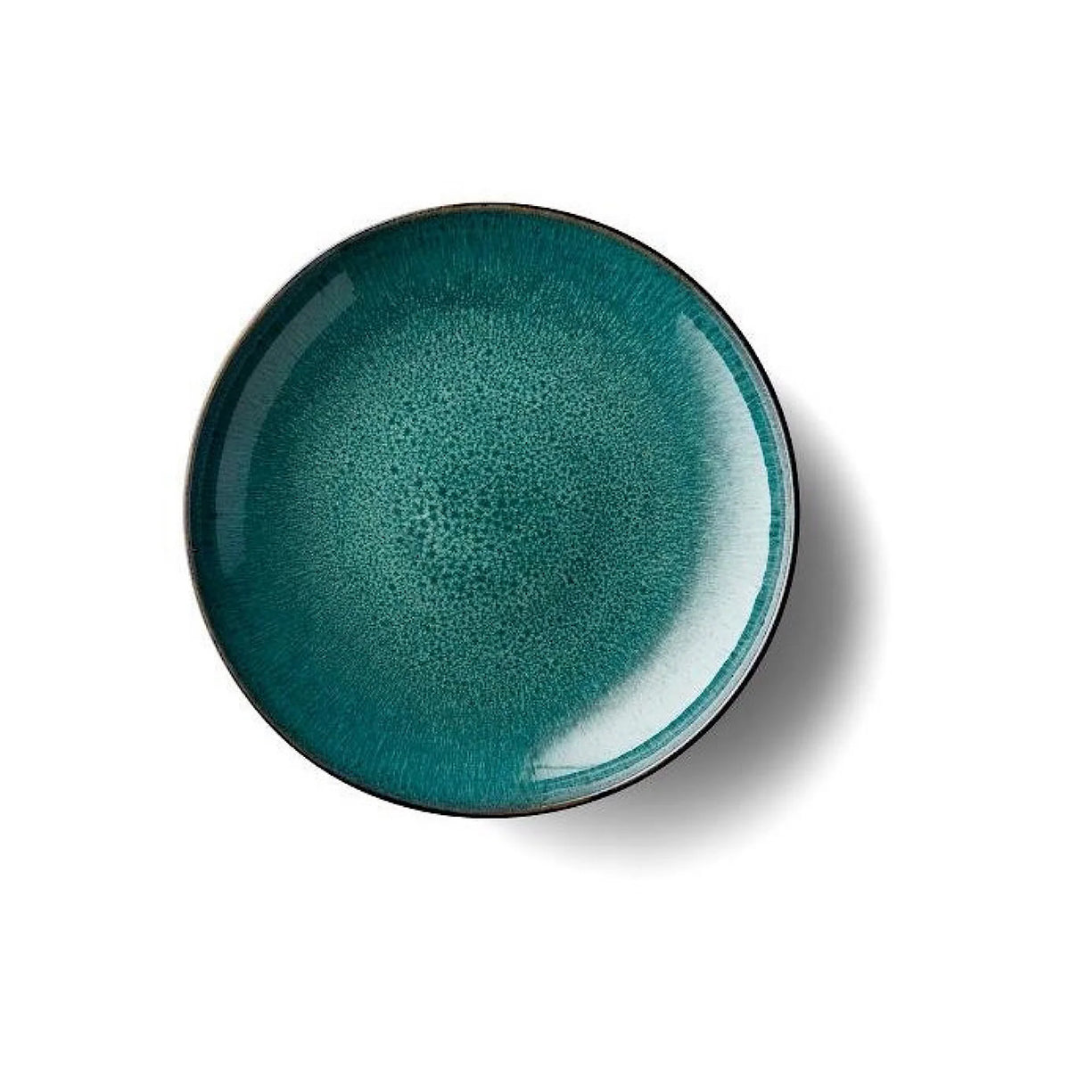 Black Green Stoneware Serving Dish O7810