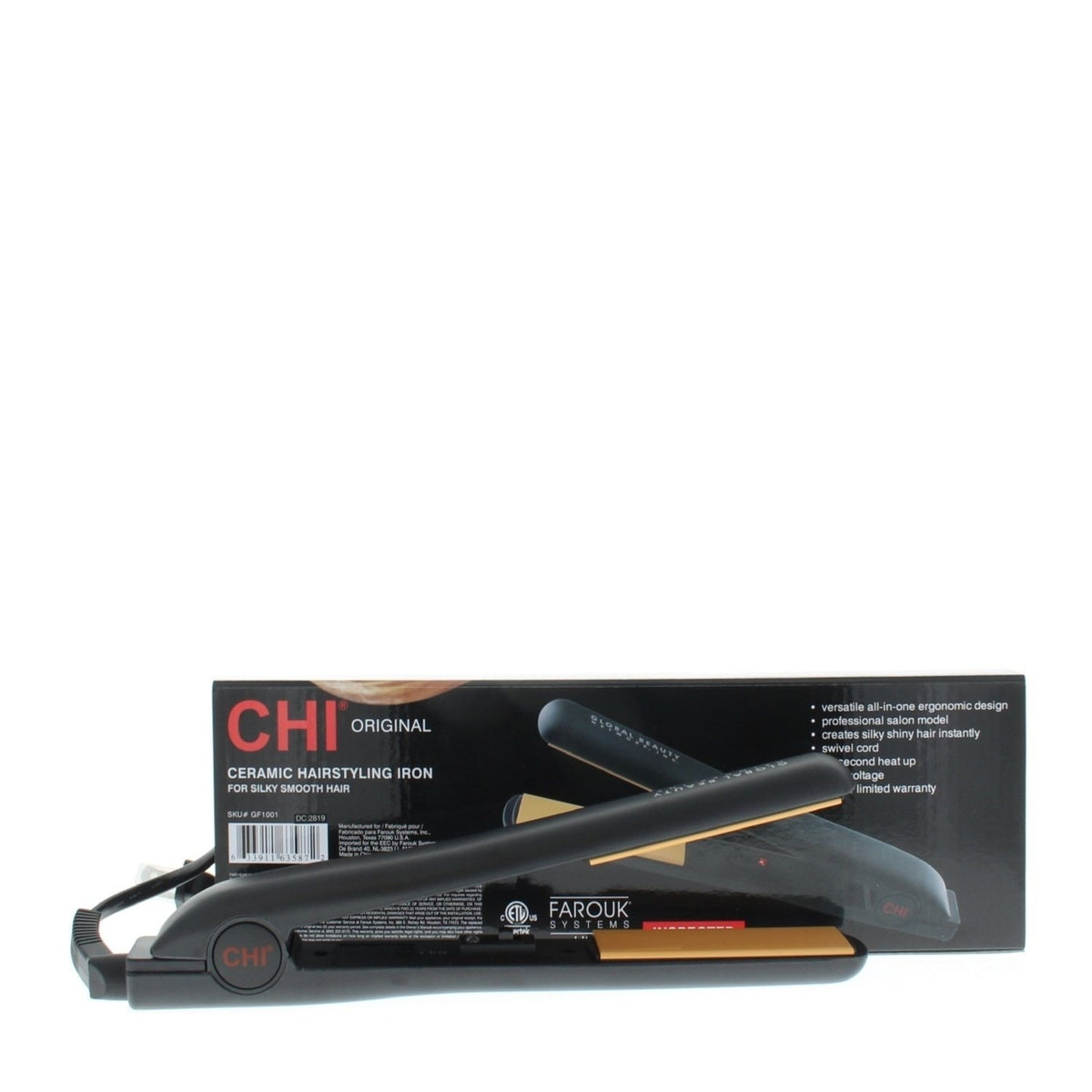 Black Ceramic Hairstyling Iron D788852