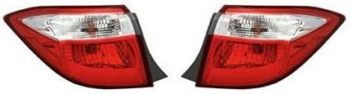 Pair Outer Tail Lights for 2014-2016 Toyota Corolla K8601
