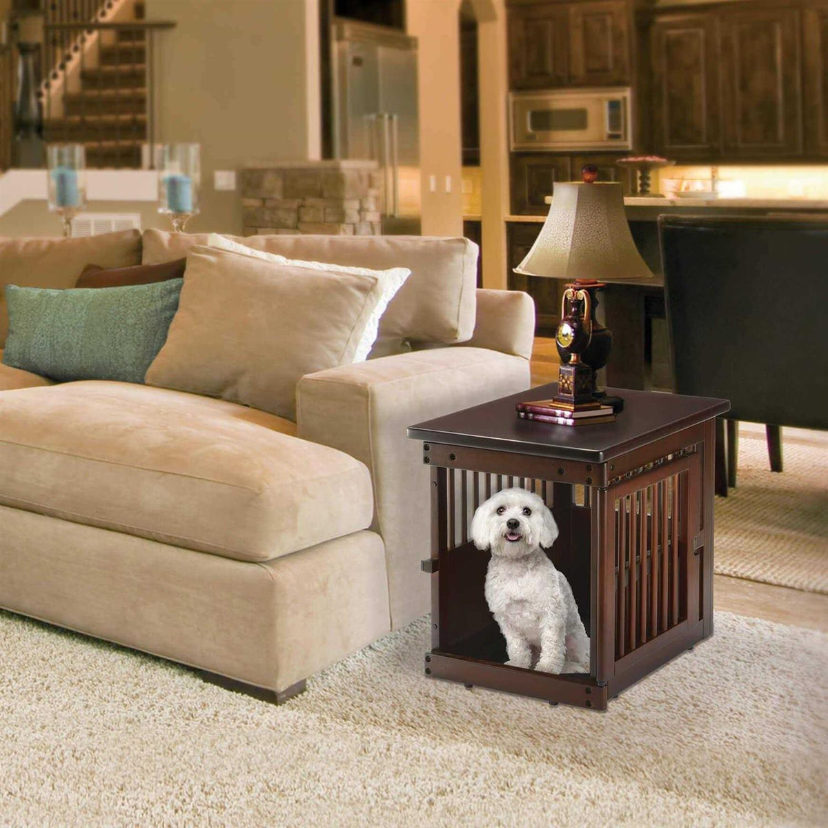 Wooden End Table Crate L3603