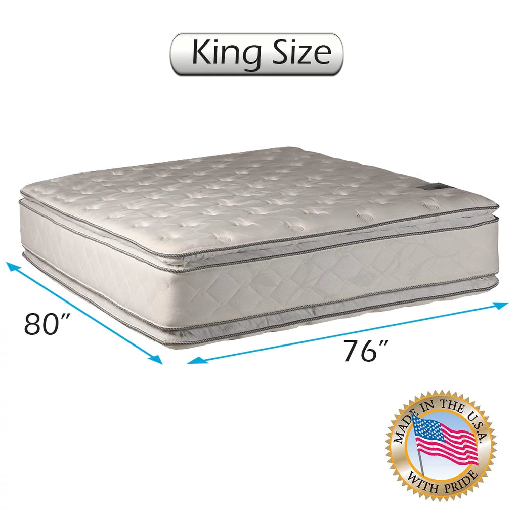 King 76x80x12 Medium Soft Double-Sided Quilted Mattress L577498