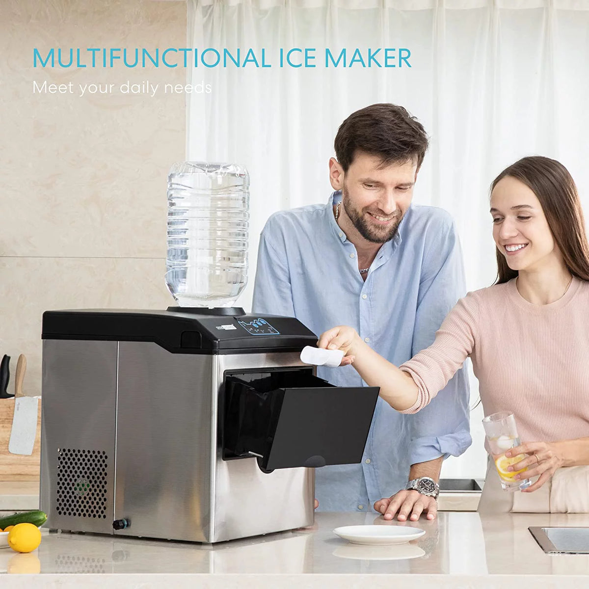 Electric 2 in 1 Countertop Ice Maker with Water Dispenser N5274