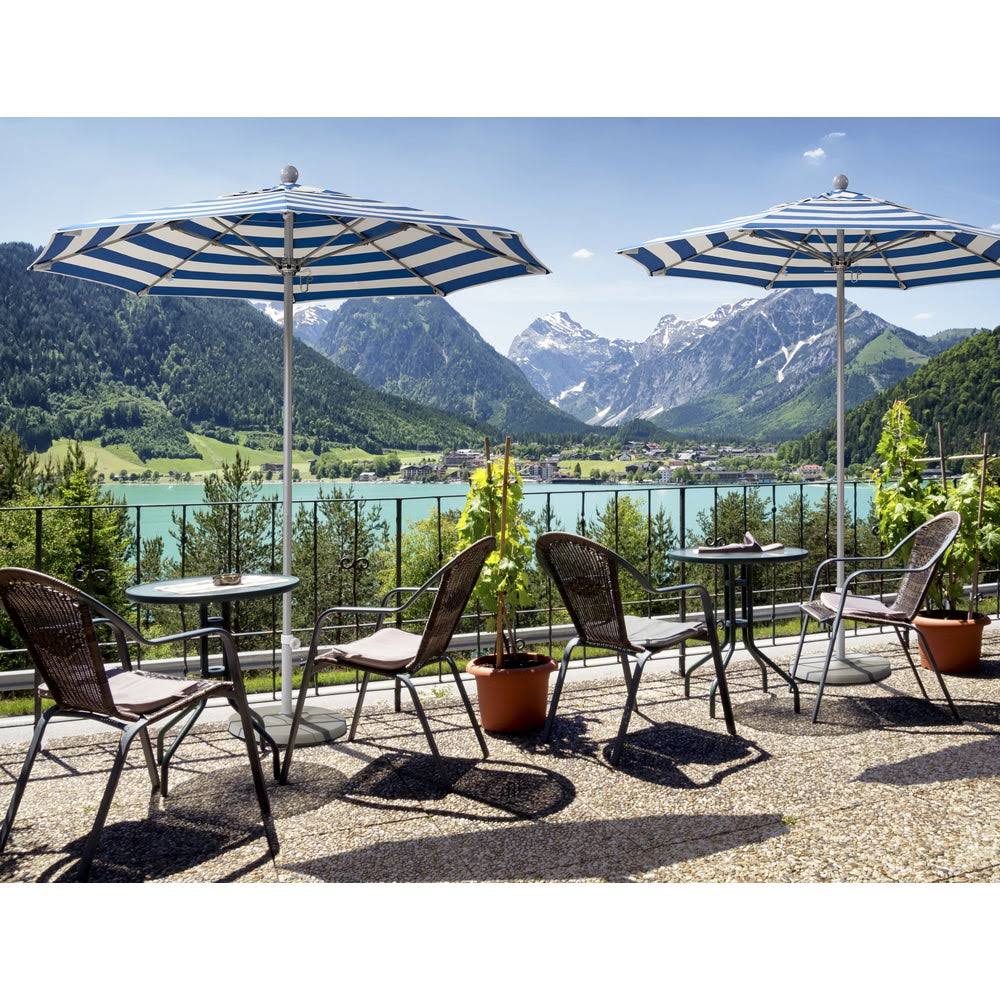 7.5 ft. Fiberglass Market Umbrella, Blue P38932