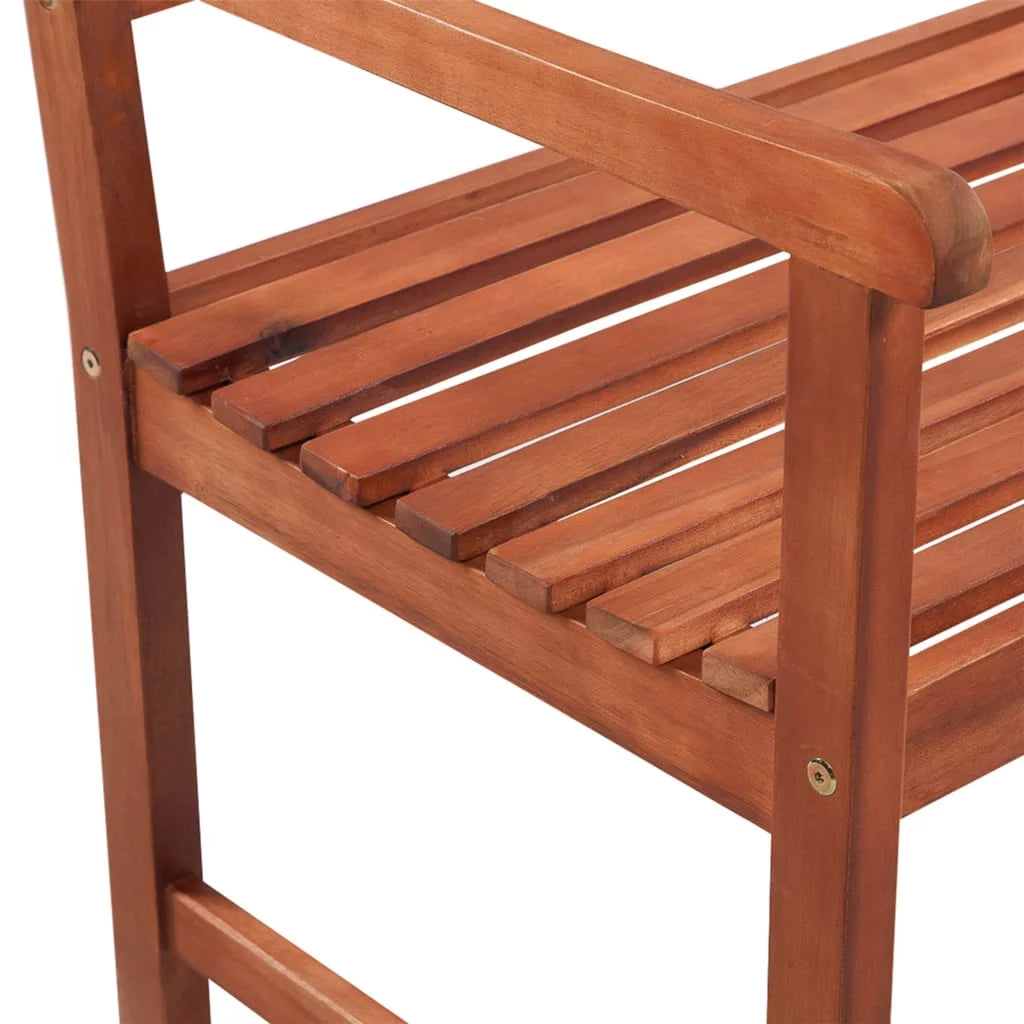 Patio Bench with Cushion Solid Acacia Wood O379