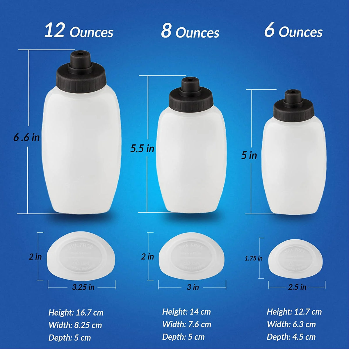 BPA Free 8 Oz Black Replacement Bottle U75943