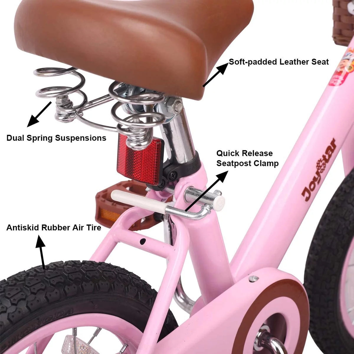 Kids Training Wheel Bike with Basket X317138