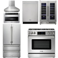 36 Gas Range, Range Hood, Microwave, Refrigerator, Dishwasher, Wine Cooler S583