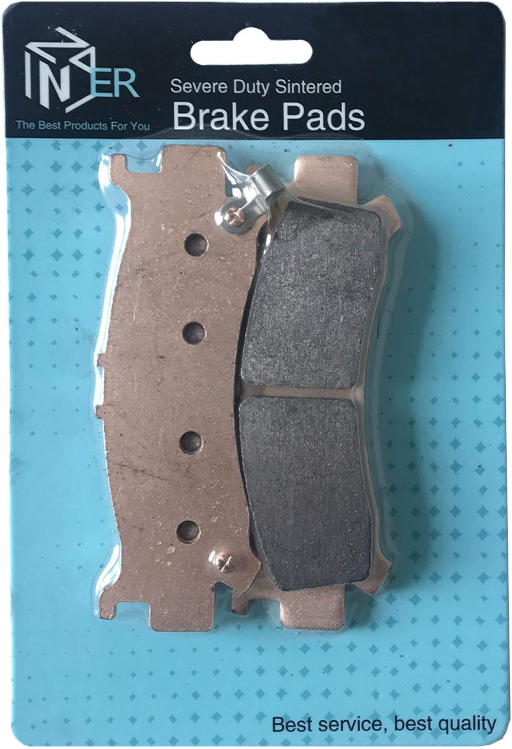 Front and Rear Brake Pads Pack of 2 W67190