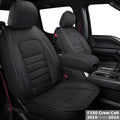 Black 2 pcs Front Seat Covers W91219