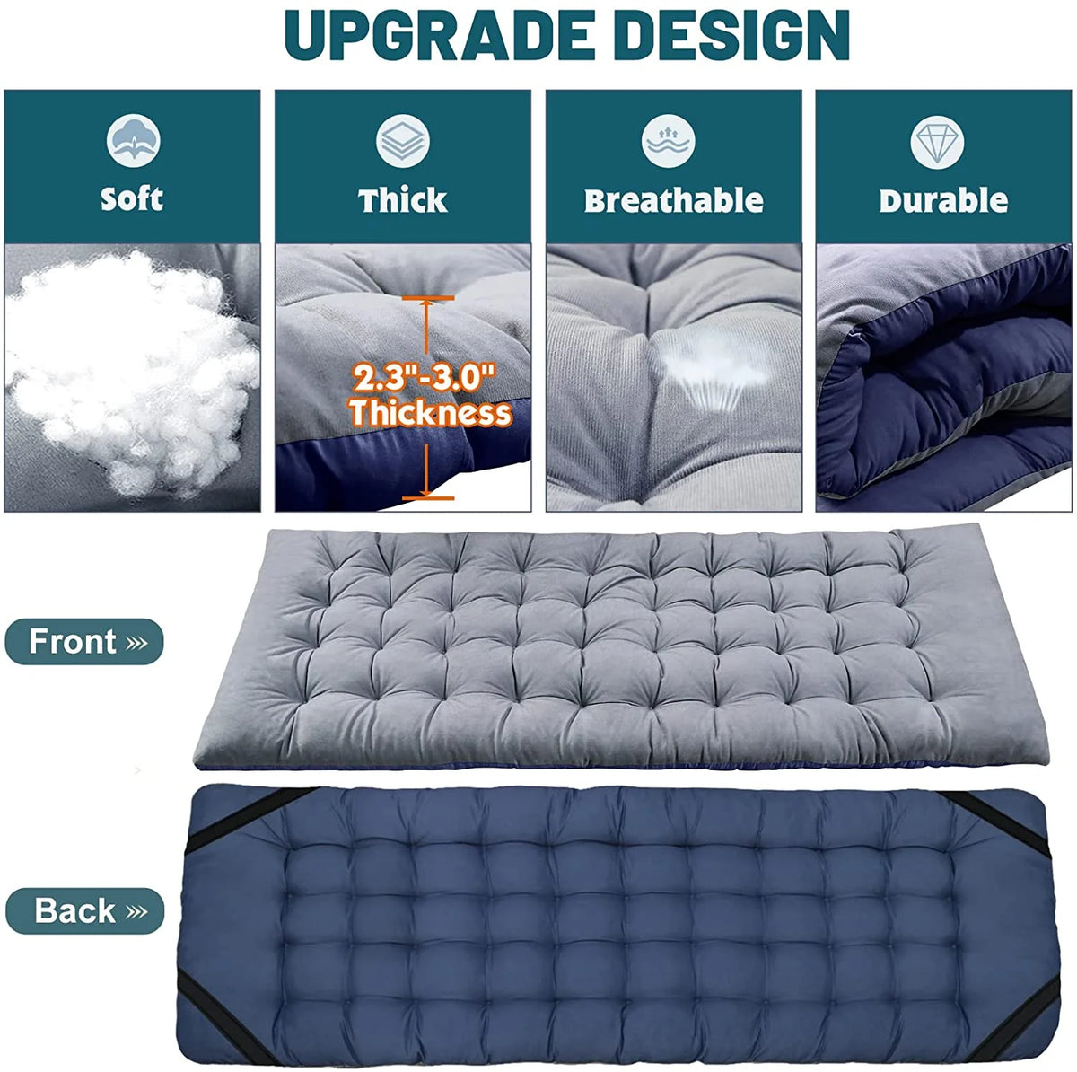 Camping Cot with Removable Pearl Pad & Carry Bag V68739