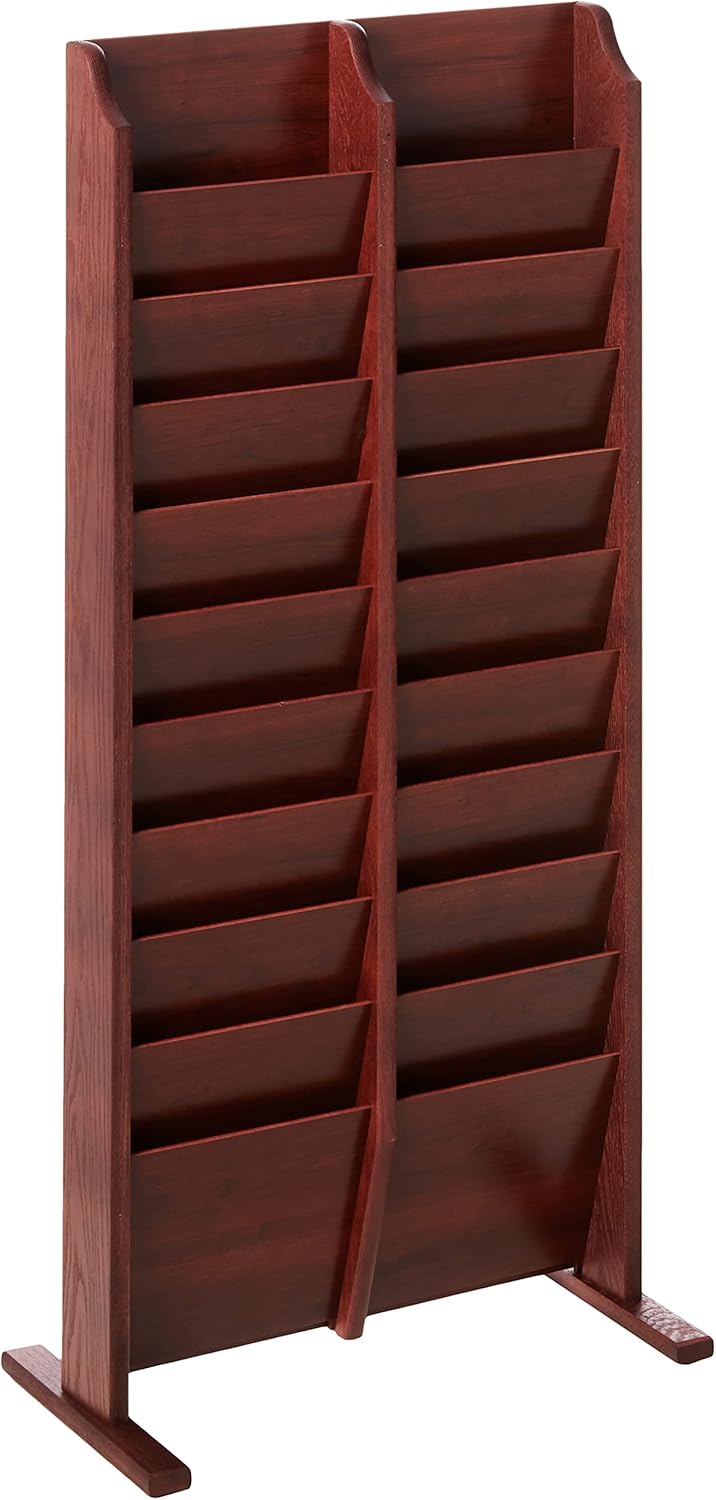 Light Oak Wooden Magazine Rack N747
