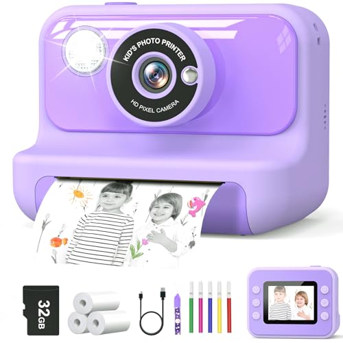 Blue Instant Print Kids Camera with 32GB Card N54018