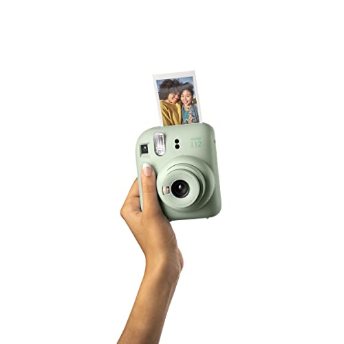 Instant Film Camera Pastel Blue with Twin Pack Instant Film 20 Prints and Case D747067