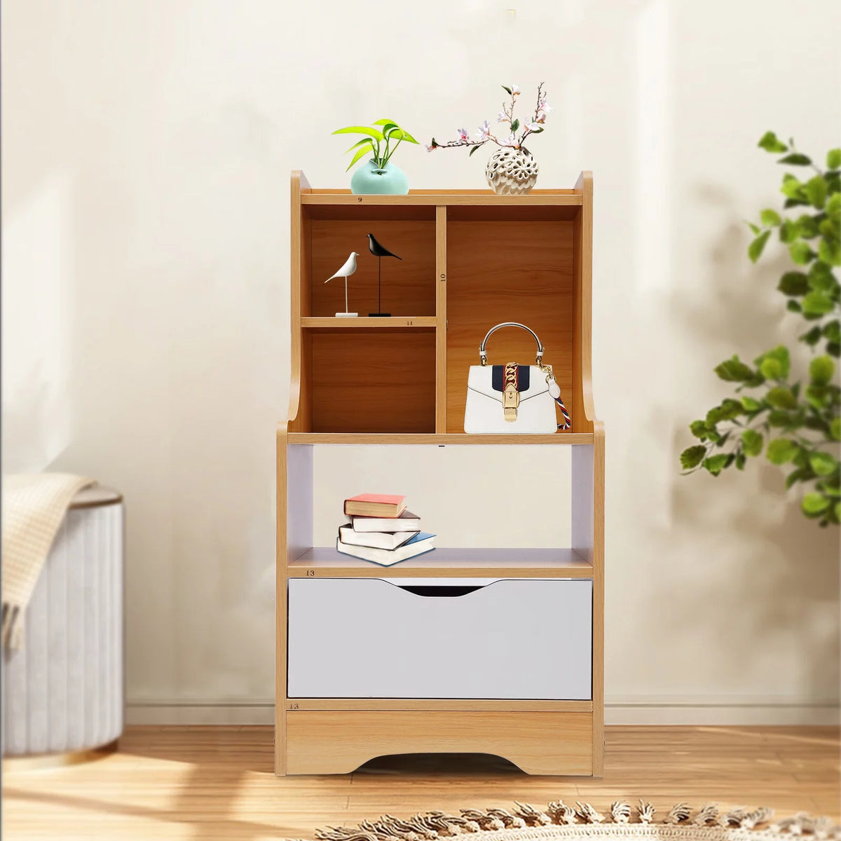 Narrow End Table with Storage Drawer E411131