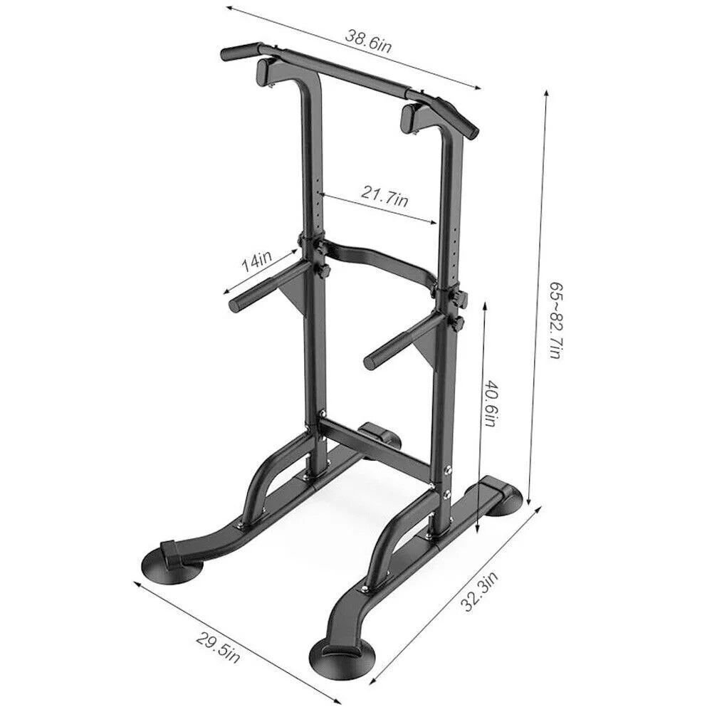 Adjustable Height Power Tower Dip Station I17025