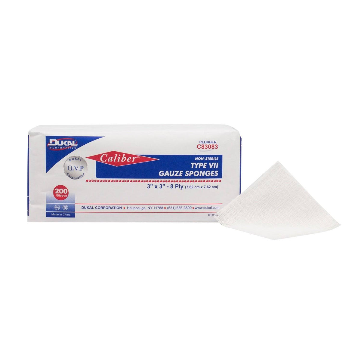 8 Ply Non-Sterile Gauze 200 per Bag 20 Bags per Case I83935