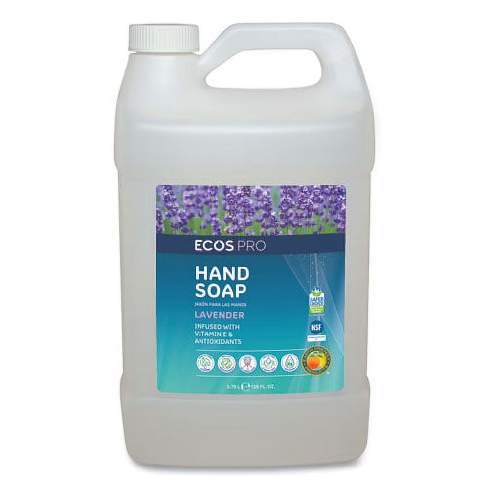 Liquid Hand Soap, Lavender Scent, 1 gal Bottle, Bundle of 2 T5130