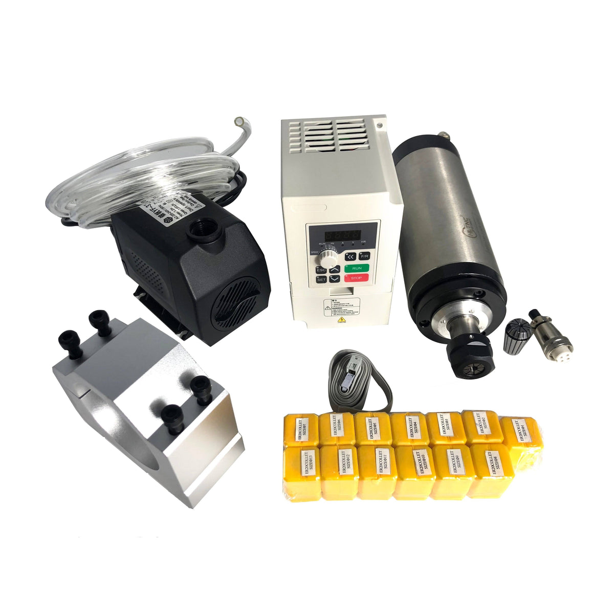 2.2kw 380V Water Cooling Spindle and VFD Kit M86401