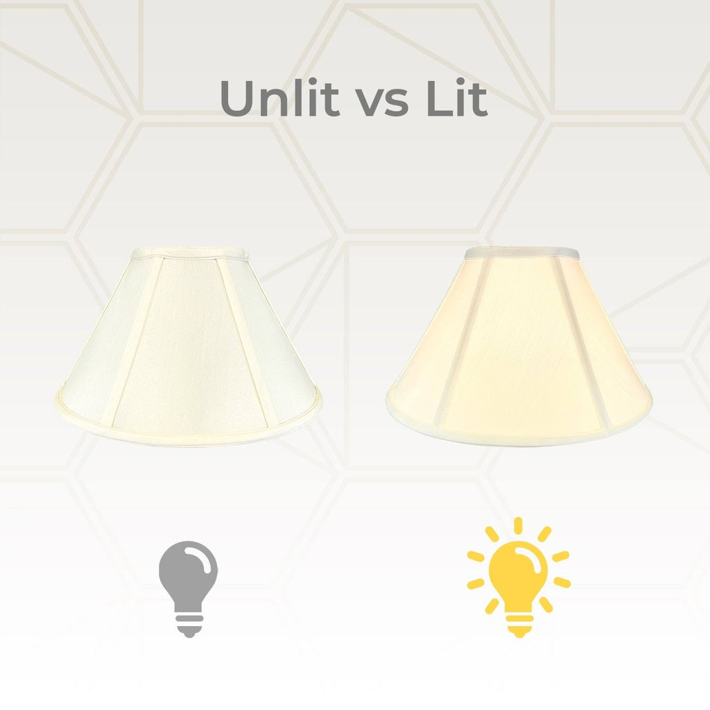Eggshell 6x16x10 Lamp Shade Set of 2 J5134