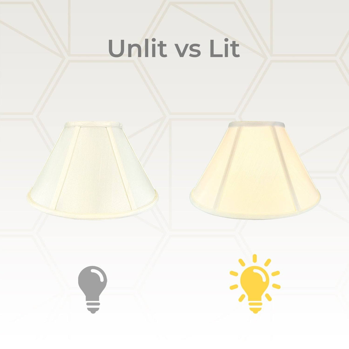 Eggshell 6x16x10 Lamp Shade Set of 2 J5134
