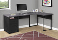 Black And Grey L Shape Corner Computer Desk K777