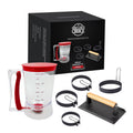 Pancake Batter Dispenser, Bacon Press, Egg Rings Breakfast Set I7264